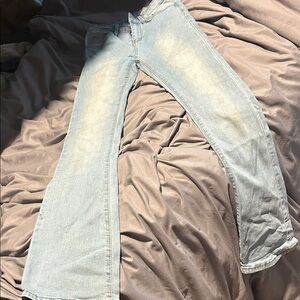 SHEIN Light Blue Flare Jeans
